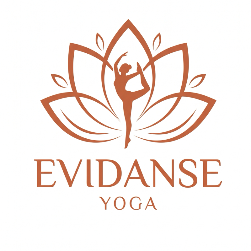 Logo Evidanse Yoga : un lotus et une danseuse